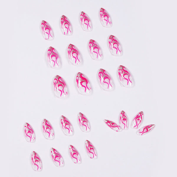 12 Sizes-24 Pcs Press On Nails JP920