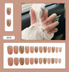 12 Sizes-24 Pcs Press On Nails Z001