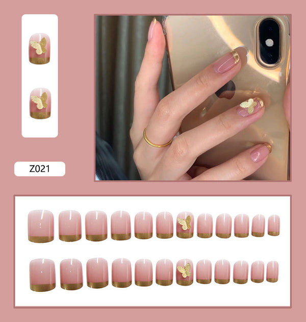 12 Sizes-24 Pcs Press On Nails Z021