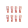 12 Sizes-24 Pcs Press On Nails JP924