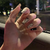 12 Sizes-24 Pcs Press On Nails JP926