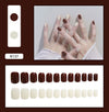 12 Sizes-24 Pcs Press On Nails R121