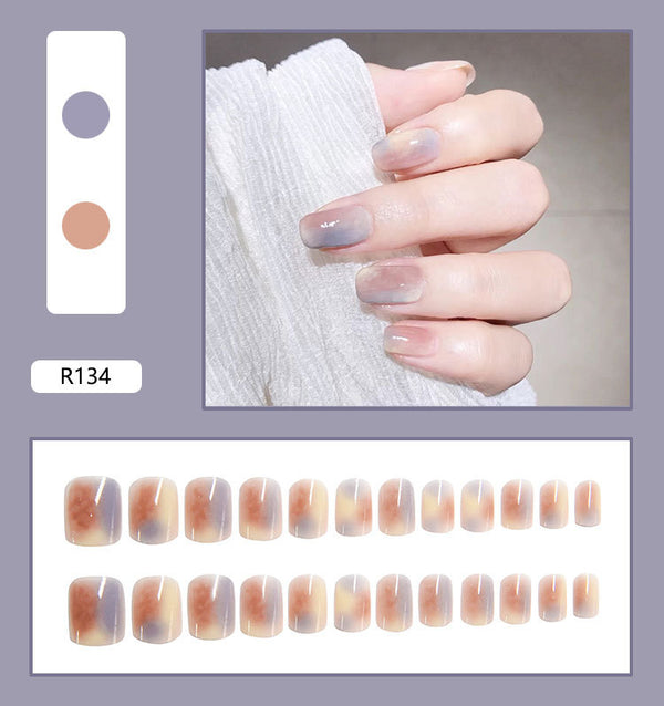 12 Sizes-24 Pcs Press On Nails R121