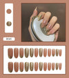 12 Sizes-24 Pcs Press On Nails R121