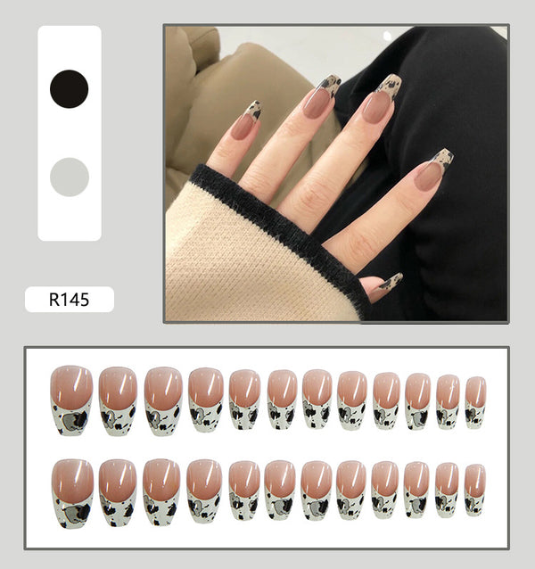 12 Sizes-24 Pcs Press On Nails R121