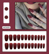 12 Sizes-24 Pcs Press On Nails MOS009