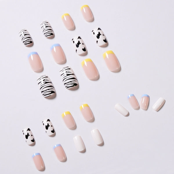 12 Sizes-24 Pcs Press On Nails JP982