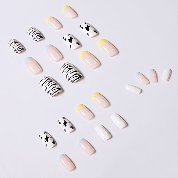 12 Sizes-24 Pcs Press On Nails JP982