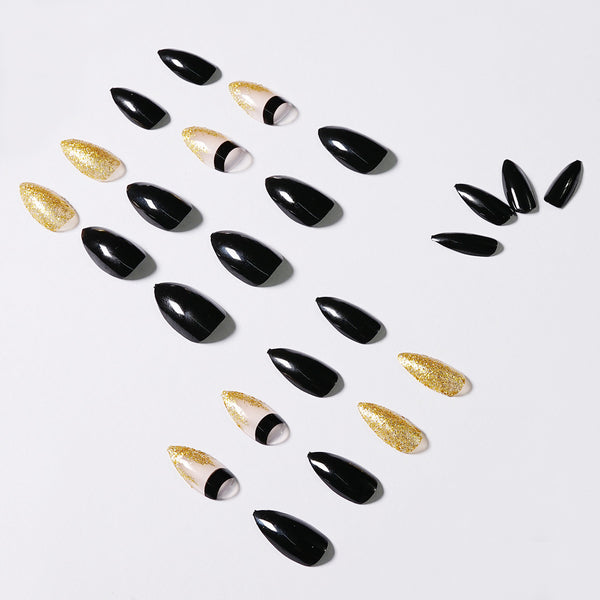 12 Sizes-24 Pcs Press On Nails JP984