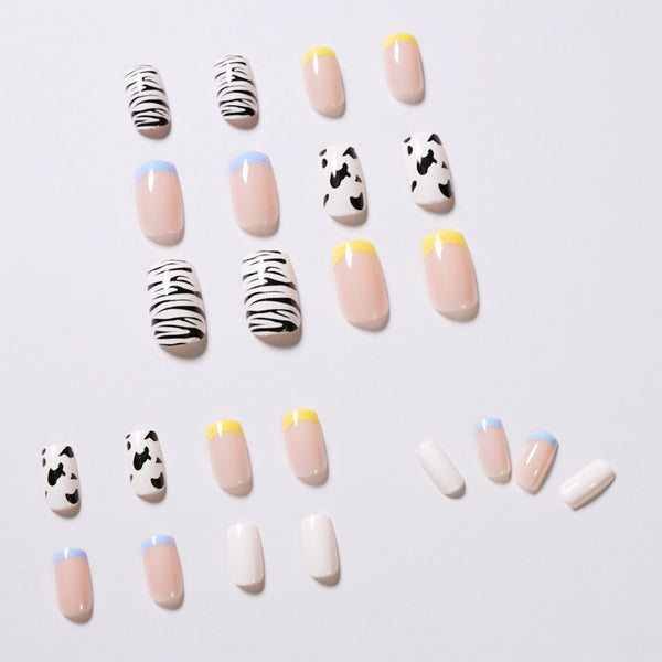 12 Sizes-24 Pcs Press On Nails JP982
