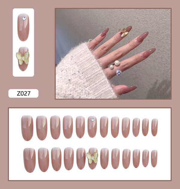 12 Sizes-24 Pcs Press On Nails Z001