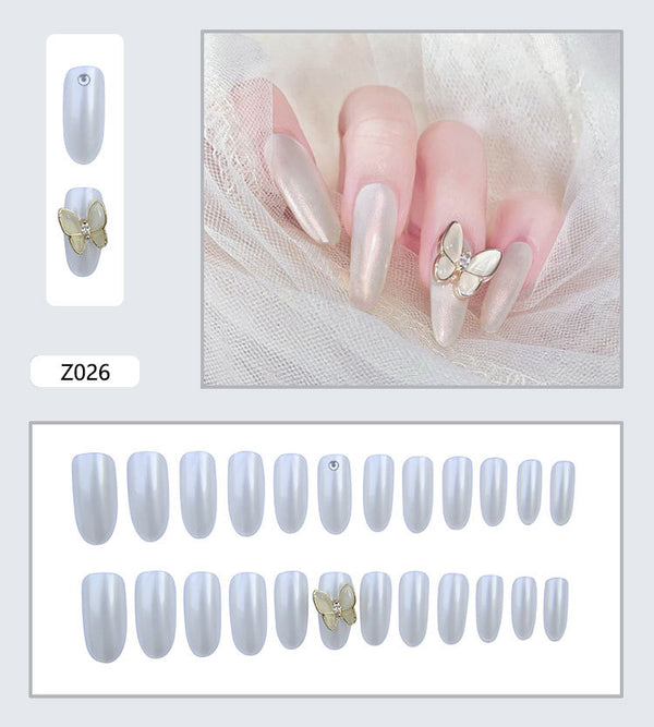 12 Sizes-24 Pcs Press On Nails Z001