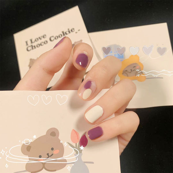 12 Sizes-24 Pcs Press On Nails JP983