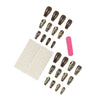 12 Sizes-24 Pcs Press On Nails BKSW1557