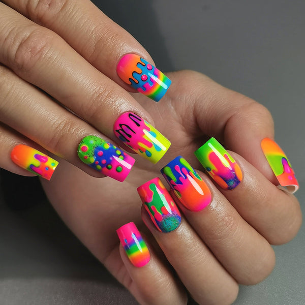 12 Sizes-24 PcsPress On Nails M432