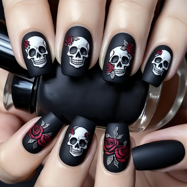 12 Sizes-24 Pcs Press On Nails y1204