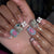 12 Sizes-24 Pcs Press On Nails JP3654