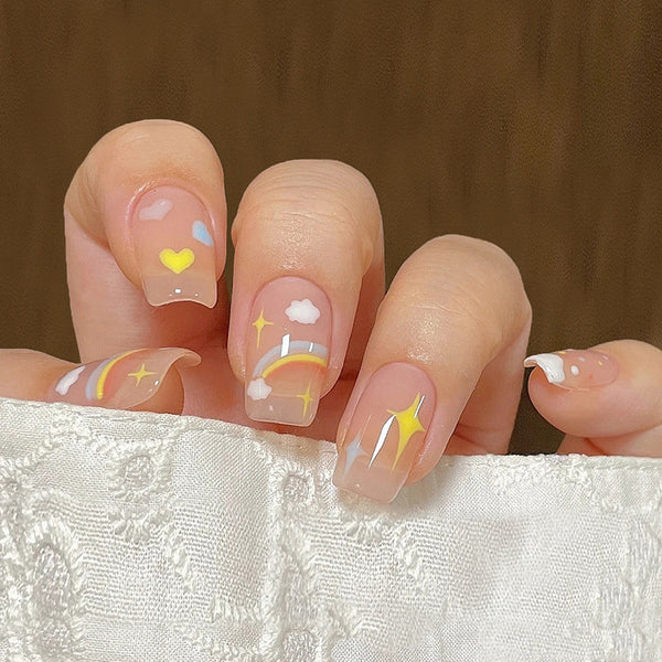 12 Sizes-24 Pcs Press On Nails R561