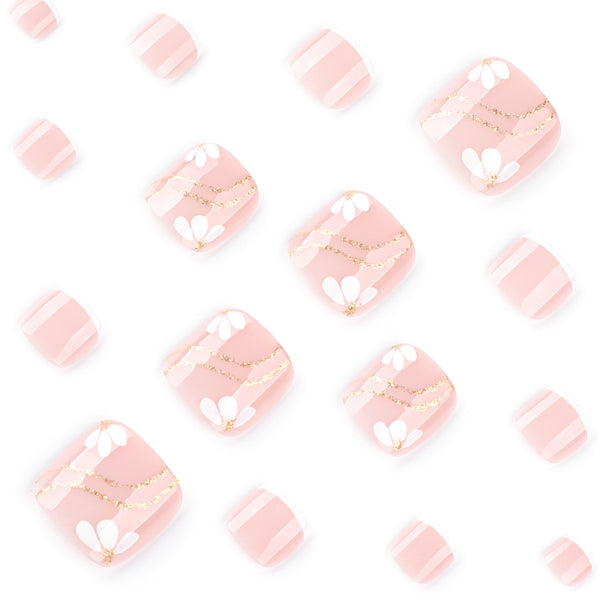 12 Sizes-24 Pcs Press On Nails JP3801