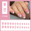 12 Sizes-24 Pcs Press On Nails C1056