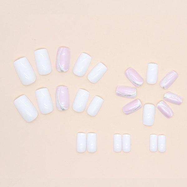 12 Sizes-24 Pcs Press On Nails W535