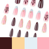 12 Sizes-24 Pcs Press On Nails JP3776