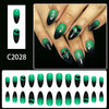 12 Sizes-24 Pcs Press On Nails C2028