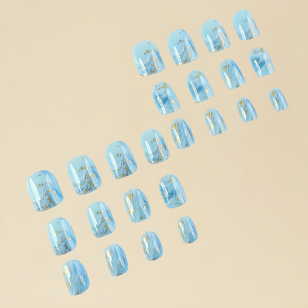 12 Sizes-24 Pcs Press On Nails Y044