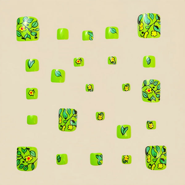 12 Sizes-24 Pcs Press On Nails Y593