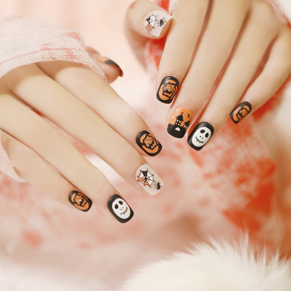 12 Sizes-24 Pcs Press On Nails JP1527