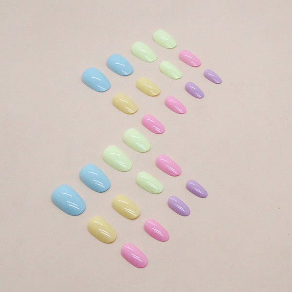 12 Sizes-24 Pcs Press On Nails W1158