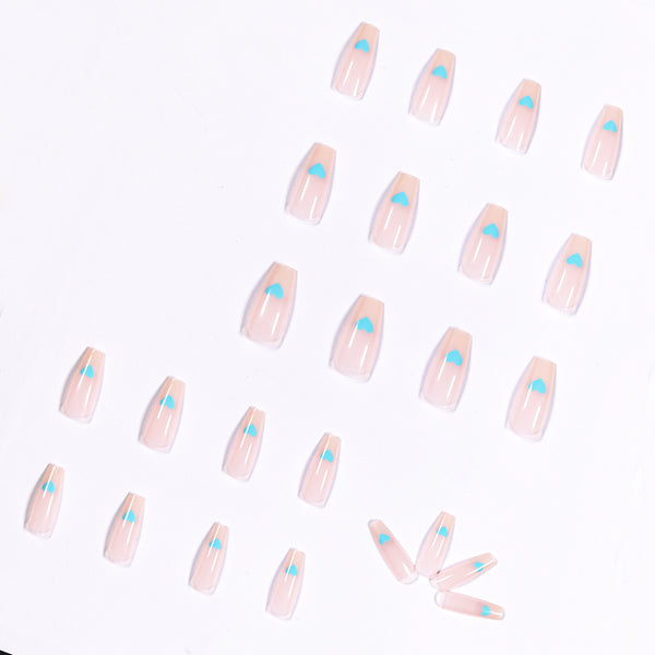 12 Sizes-24 Pcs Press On Nails JP1078