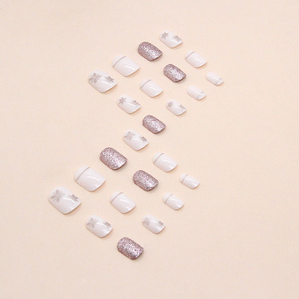 12 Sizes-24 Pcs Press On Nails W904