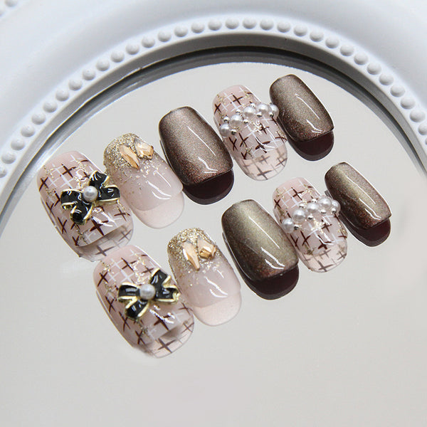 12 Sizes-24 Pcs Press On Nails MY130