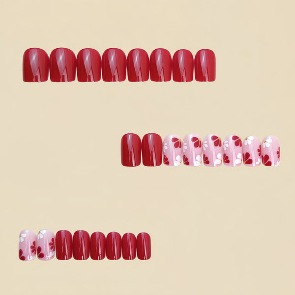 12 Sizes-24 Pcs Press On Nails Y1183