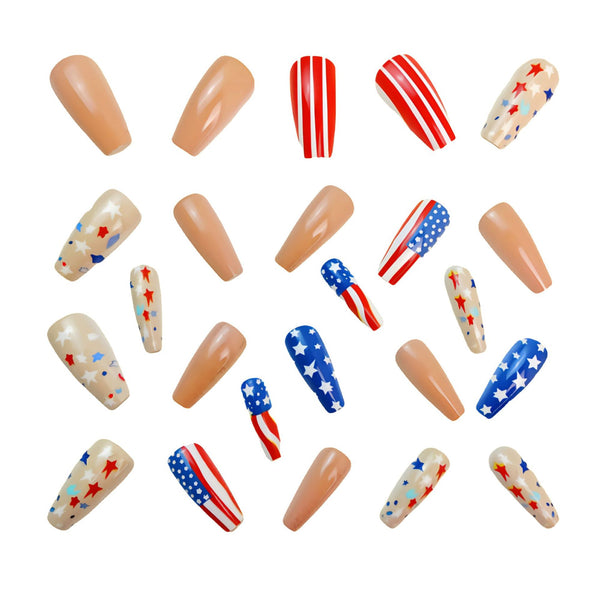 12 Sizes-24 Pcs Press On Nails Y637
