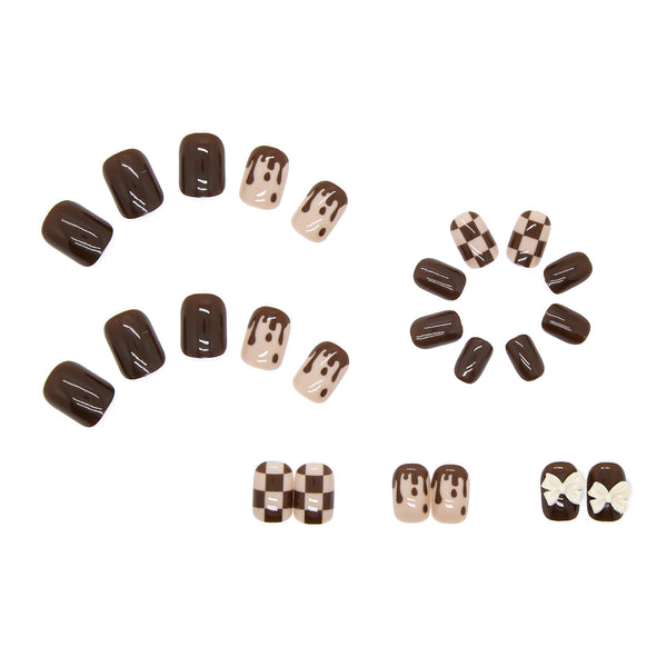 12 Sizes-24 Pcs Press On Nails Z199