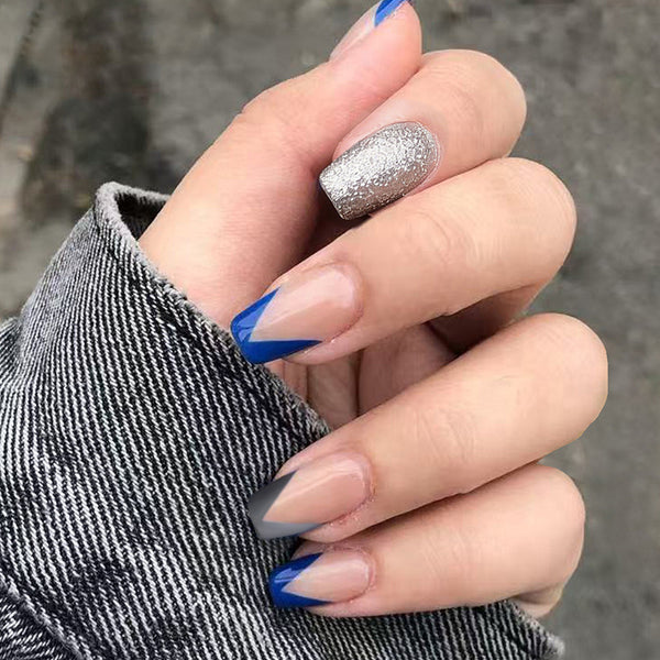 12 Sizes-24 Pcs Press On Nails W2176