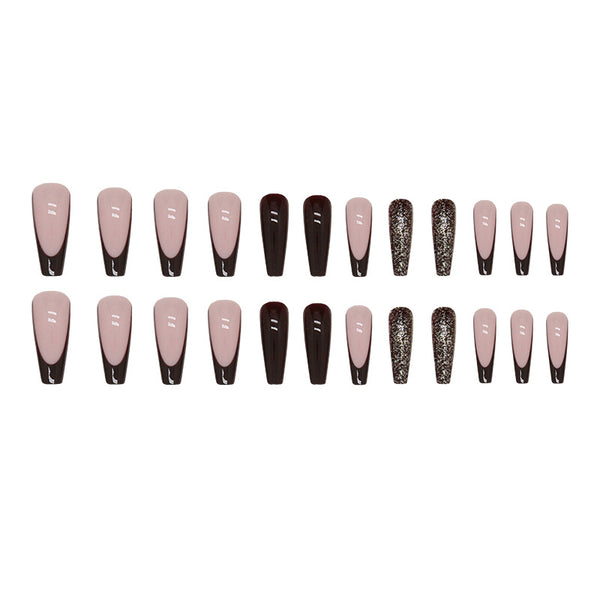 12 Sizes-24 Pcs Press On Nails W1133