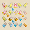 12 Sizes-24 Pcs Press On Nails Y1474
