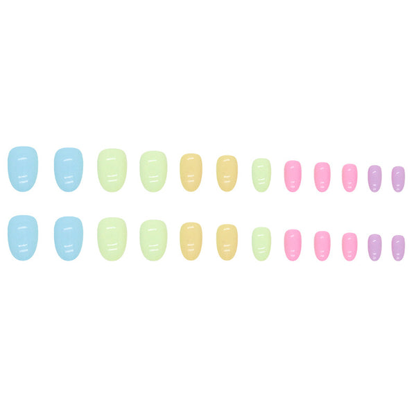 12 Sizes-24 Pcs Press On Nails W1158
