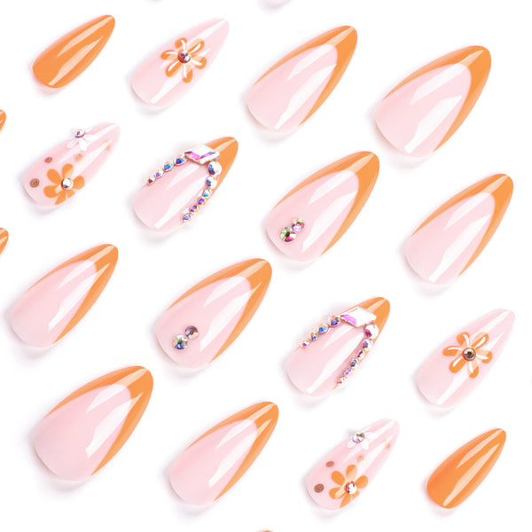12 Sizes-24 Pcs Press On Nails JP2978