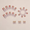 12 Sizes-24 Pcs Press On Nails W1244