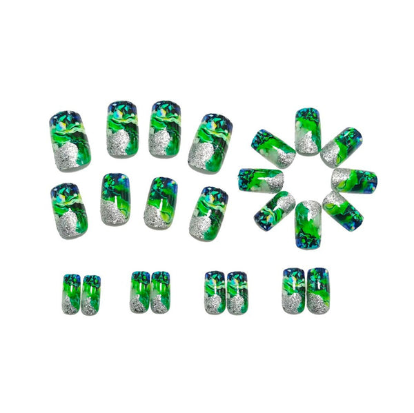 12 Sizes-24 Pcs Press On Nails Y1853