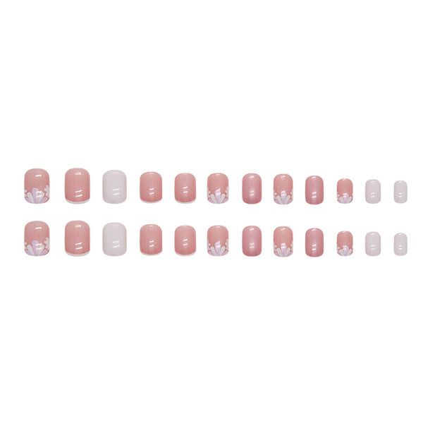 12 Sizes-24 Pcs Press On Nails W1258