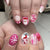 12 Sizes-24 Pcs Press On Nails C060