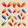 12 Sizes-24 Pcs Press On Nails Y1444