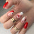12 Sizes-24 Pcs Press On Nails W1123