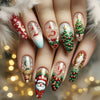 12 Sizes-24 Pcs Press On Nails Y1251