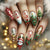 12 Sizes-24 Pcs Press On Nails Y1251